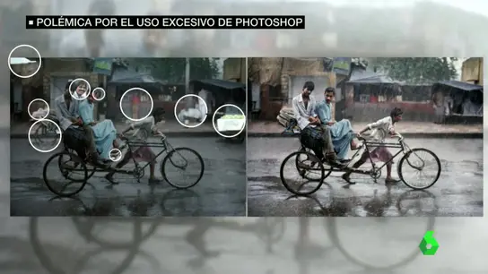 Antes y después de una fotografía de Steve McCurry  Antes y después de una fotografía de Steve McCurry