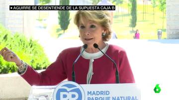 Esperanza Aguirre comparece ante los medios