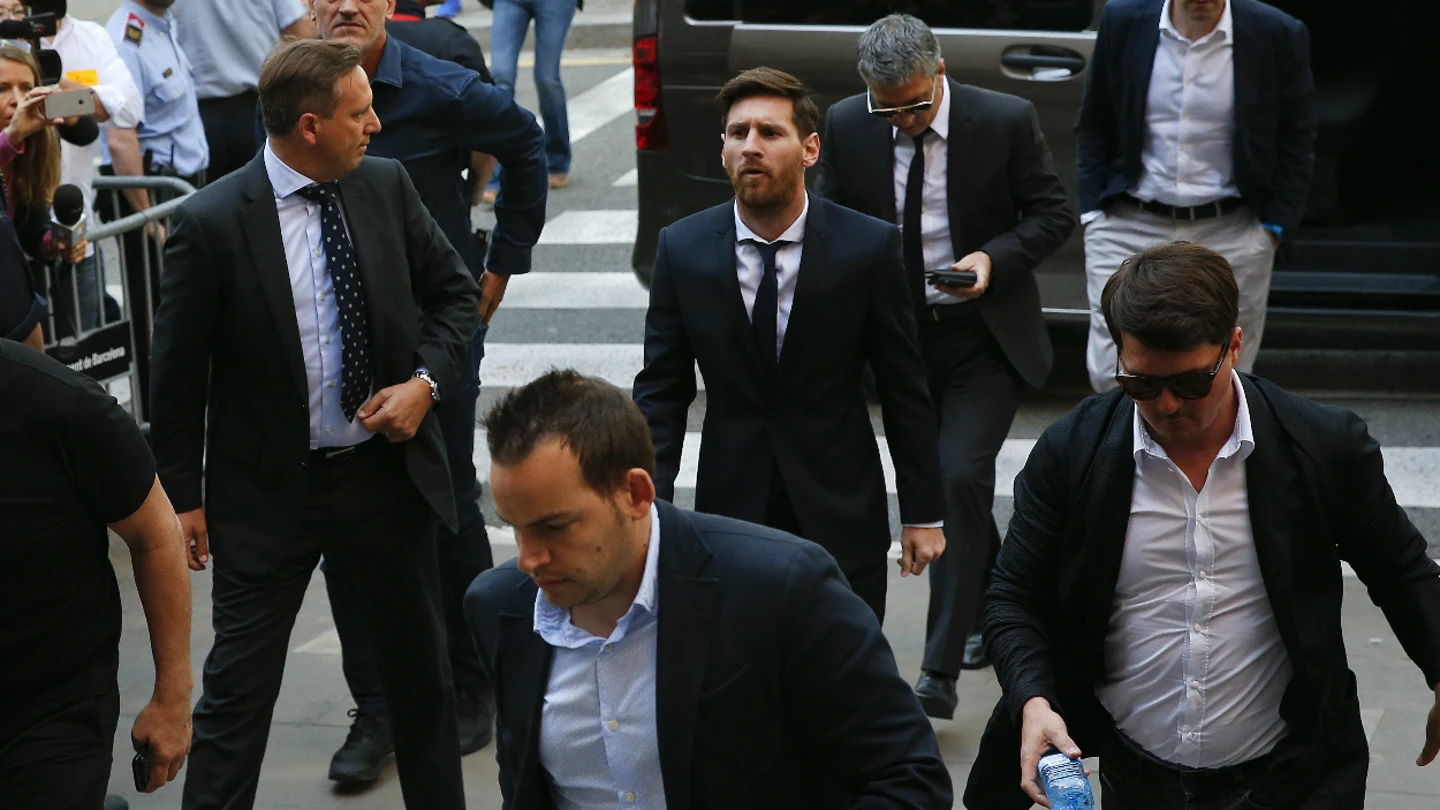 Lionel Messi Lionel Messi llega a la Audiencia de Barcelona
