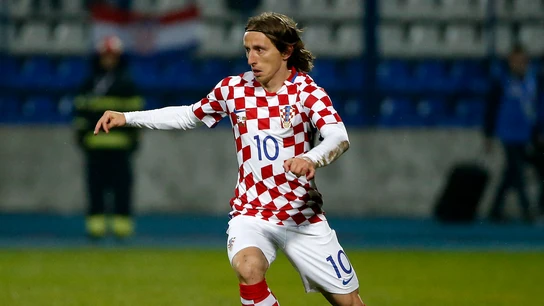 Luka Modric durante un amistoso con Croacia Luka Modric durante un amistoso con Croacia