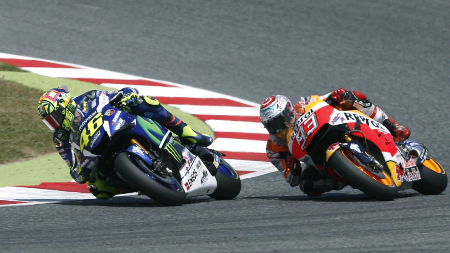 Márquez puja con Rossi en Cataluña Márquez puja con Rossi en Cataluña