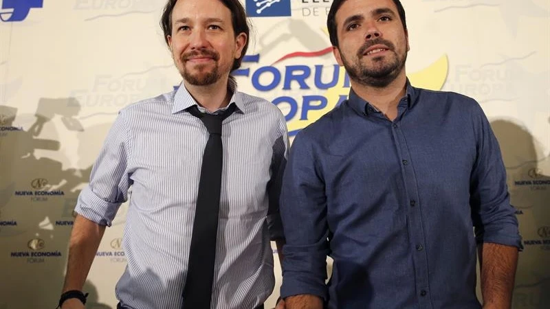 Pablo Iglesias y Alberto Garzón
