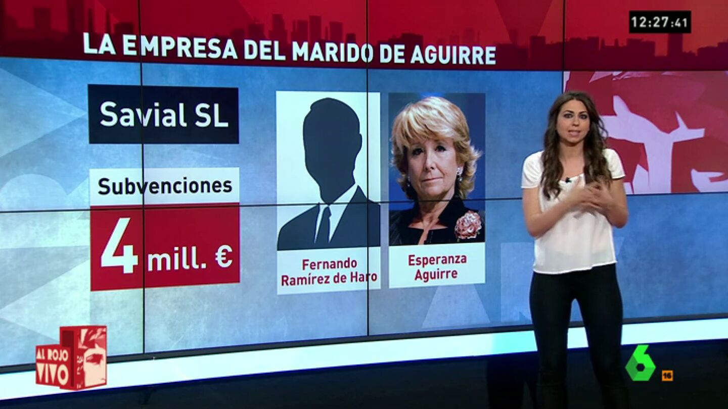 Frame 34.840286 de: La empresa del marido de Aguirre desvi&oacute; m&aacute;s de 3 millones de subvenciones a jugar en bolsa