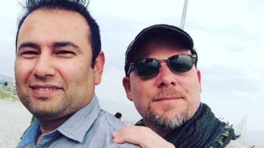 Imagen del reportero gr&aacute;fico, David Gilkey y del int&eacute;rprete afgano, Zabihullah Tamanna