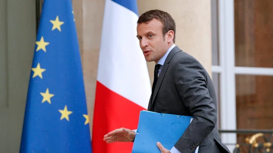 Emmanuel Macron, ministro de Economía francés Emmanuel Macron, ministro de Economía francés