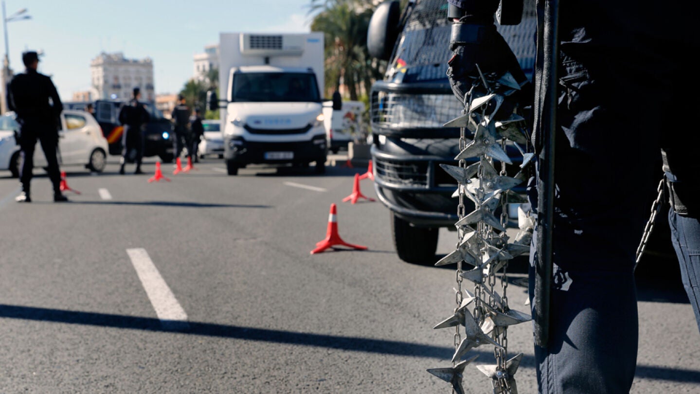 Operativo policial en Valencia