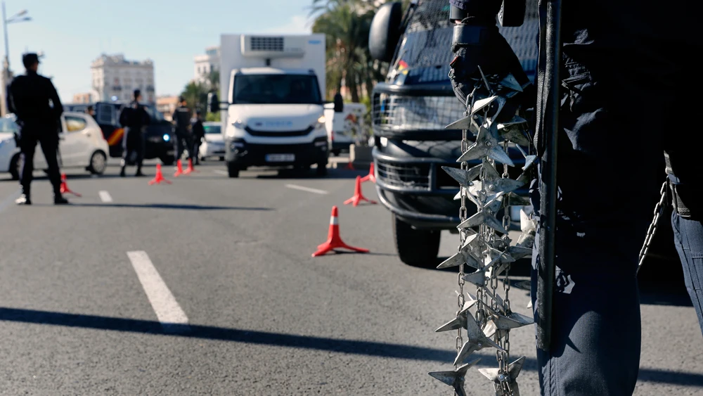 Operativo policial en Valencia