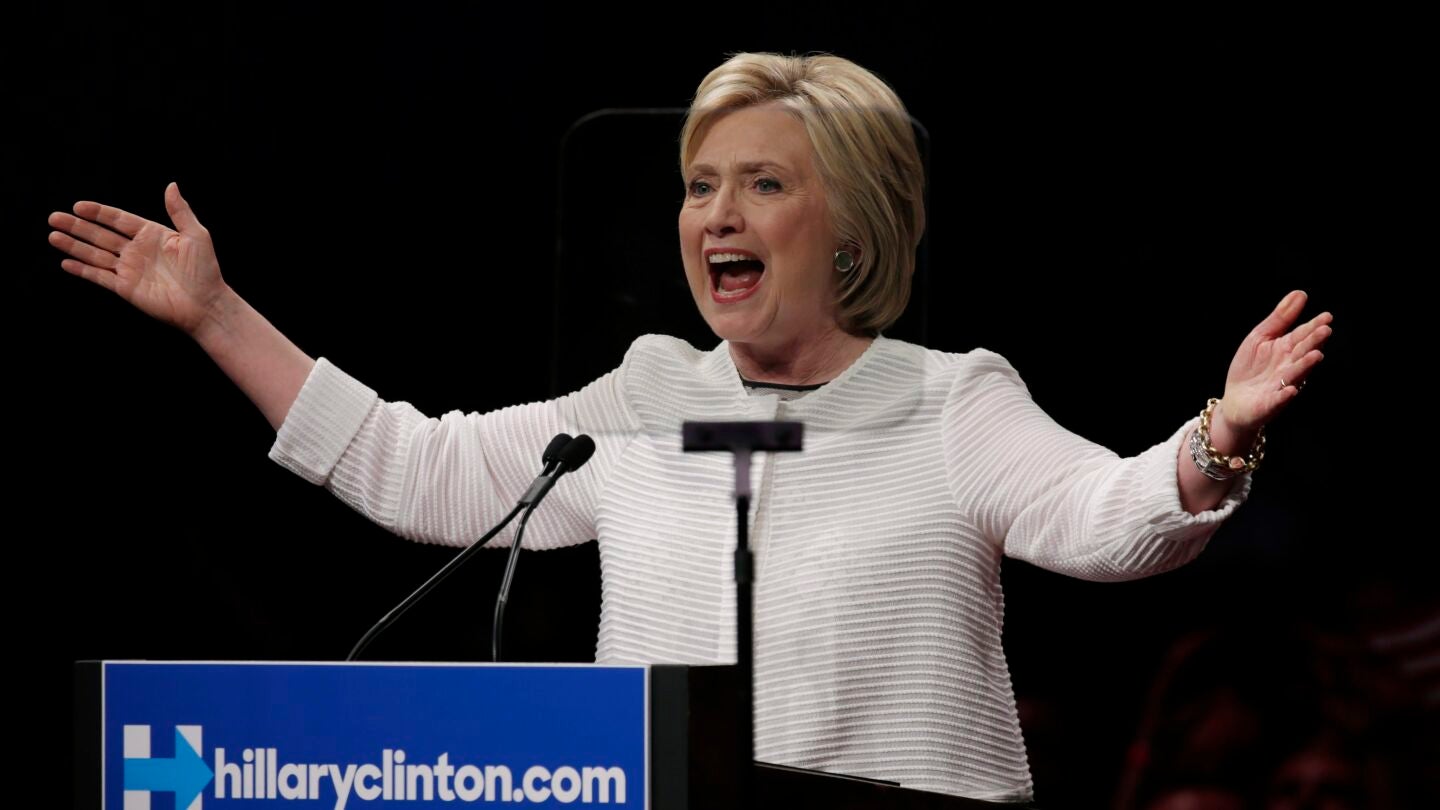 Hillary Clinton se proclama vencedora de las elecciones internas dem&oacute;cratas