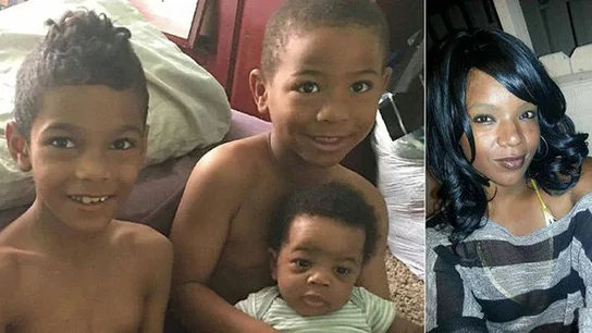 Imagen de los menores asesinados junto a su madre Imagen de los menores asesinados junto a su madre