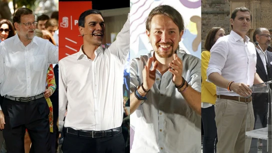 Rajoy, Sánchez, Iglesias y Rivera Rajoy, Sánchez, Iglesias y Rivera