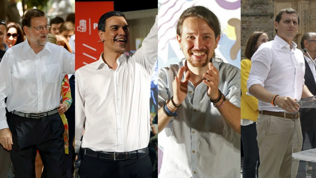 Rajoy, Sánchez, Iglesias y Rivera