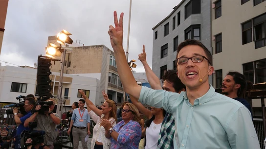 Iñigo Errejón, durante el mitin que este partido celebro hoy en Las Palmas de Gran Canaria Iñigo Errejón, durante el mitin que este partido celebro hoy en Las Palmas de Gran Canaria