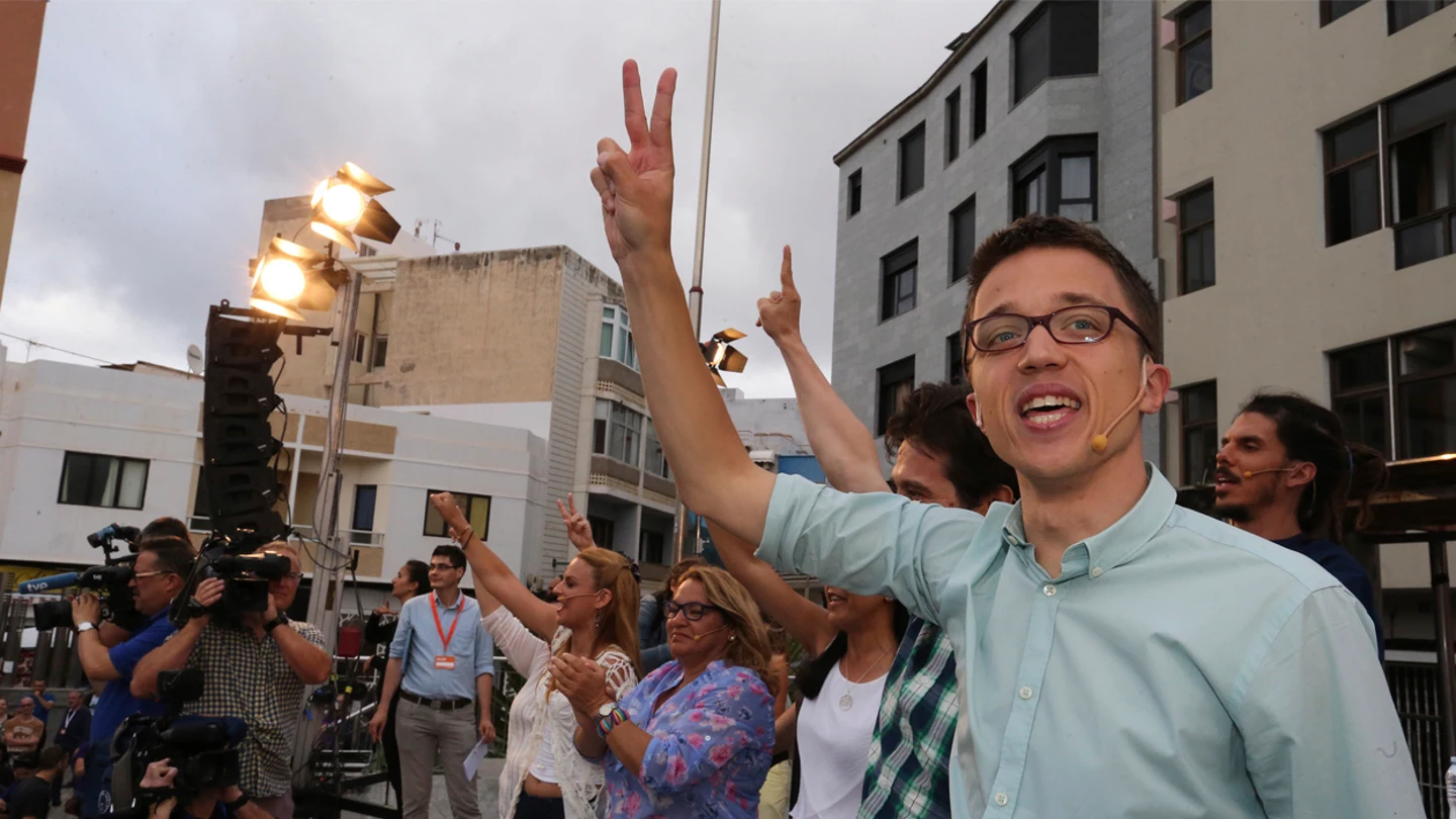 Iñigo Errejón, durante el mitin que este partido celebro hoy en Las Palmas de Gran Canaria Iñigo Errejón, durante el mitin que este partido celebro hoy en Las Palmas de Gran Canaria