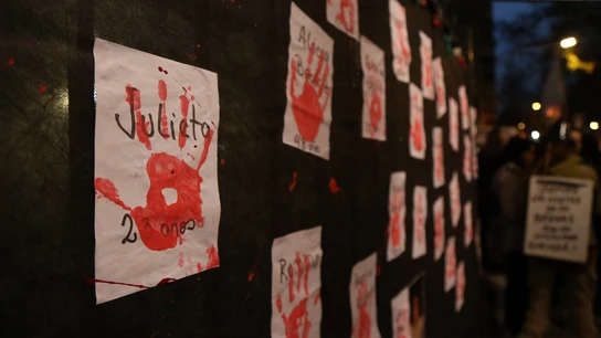 Argentina protesta contra la violencia a las mujeres Argentina protesta contra la violencia a las mujeres