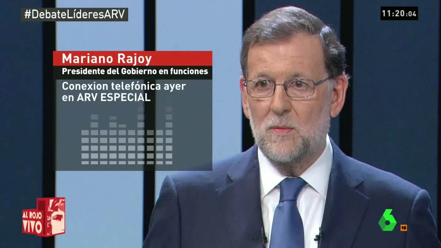 Mariano Rajoy habla en directo para Al Rojo Vivo Mariano Rajoy habla en directo para Al Rojo Vivo