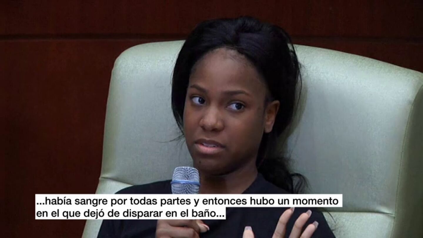 Frame 15.998538 de: Una superviviente de la matanza de Orlando: "Entr&oacute; en el ba&ntilde;o y empez&oacute; a disparar, luego vi que me hab&iacute;a dado en la pierna"