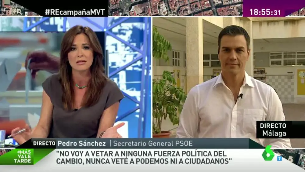 Pedro Sánchez, en MVT
