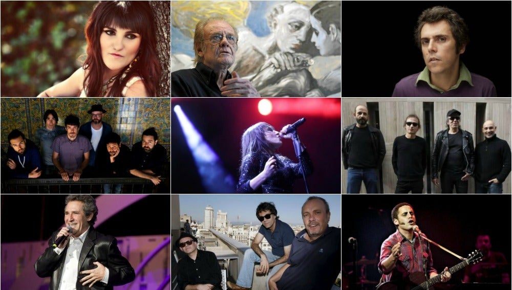 Algunos de los cantantes que actuarán en #MiMúsicaTuRefugio
