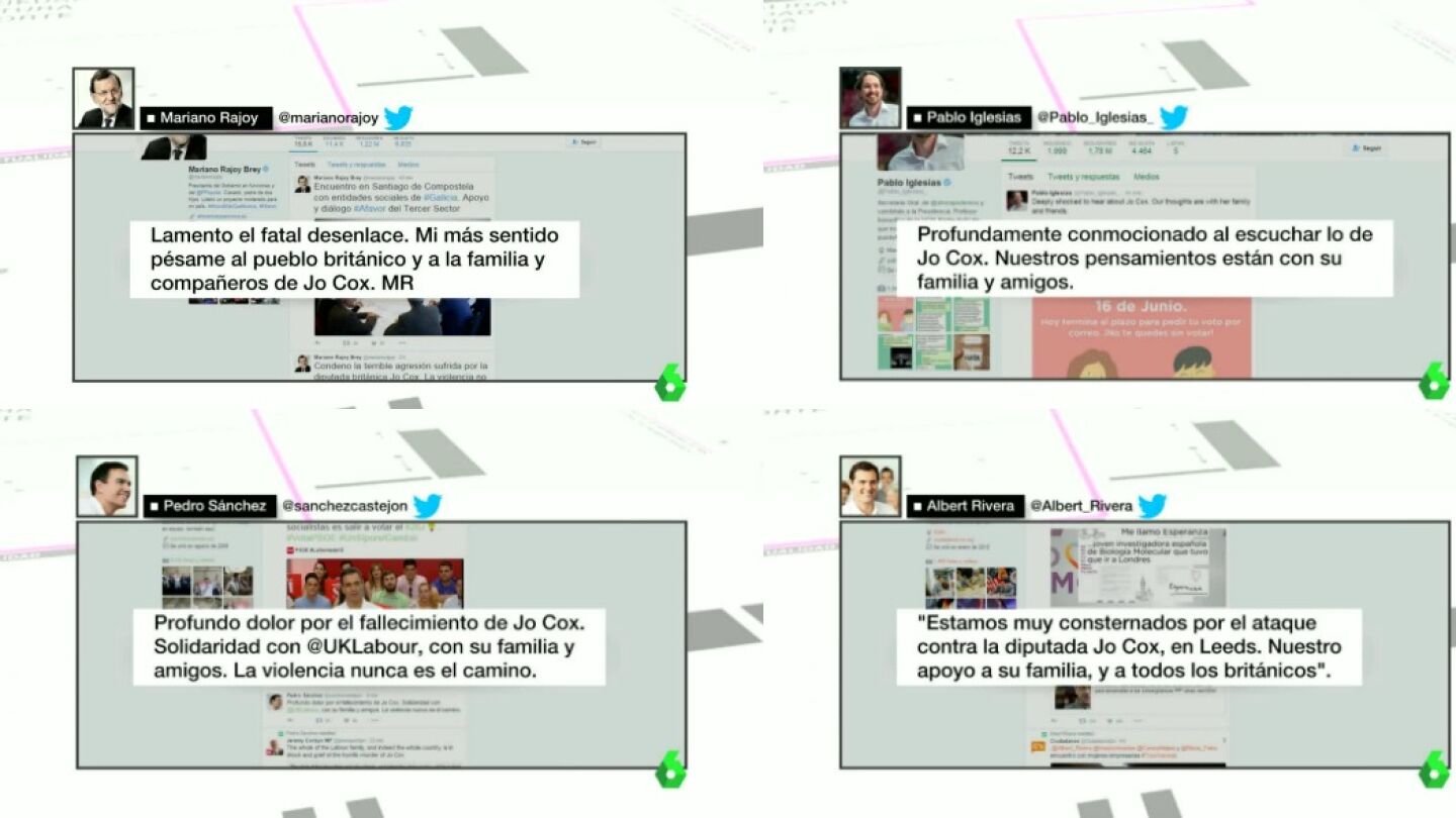 Tweets de los l&iacute;deres