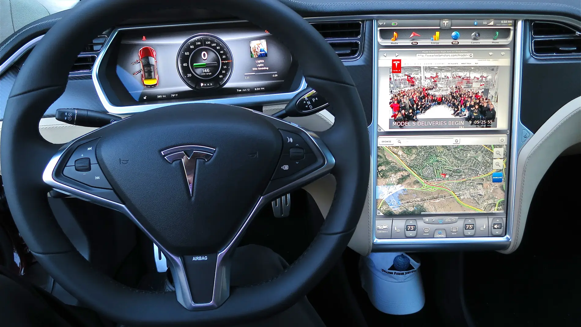 Uno de los modelos de Tesla