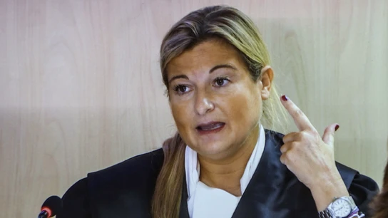 Virginia López Negre declarando en el juicio de Nóos Virginia López Negre declarando en el juicio de Nóos
