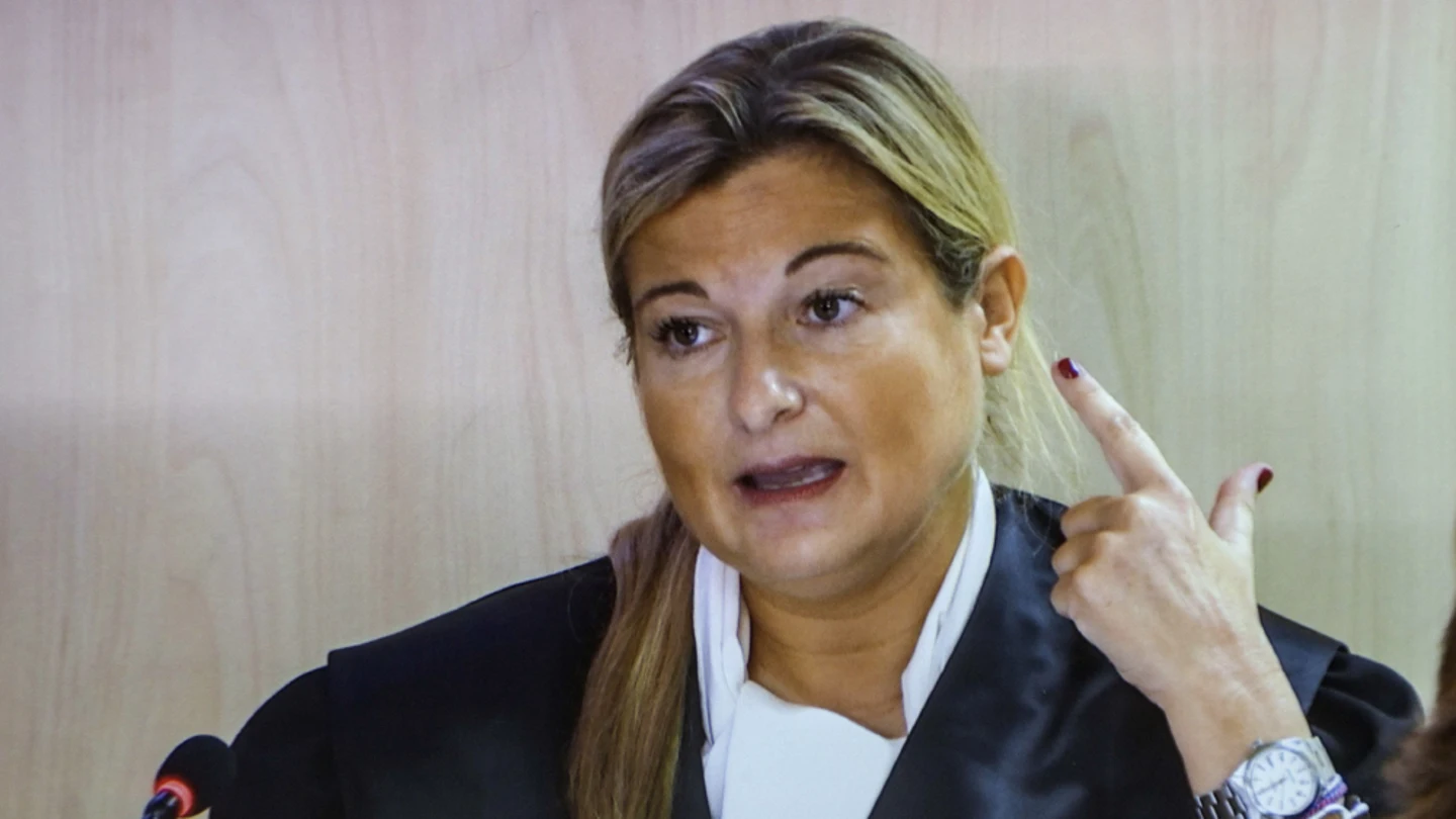 Virginia López Negre declarando en el juicio de Nóos Virginia López Negre declarando en el juicio de Nóos