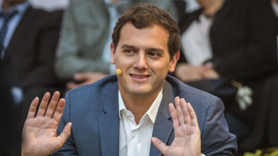Albert Rivera en su intervenci&oacute;n de un foro de El Mundo