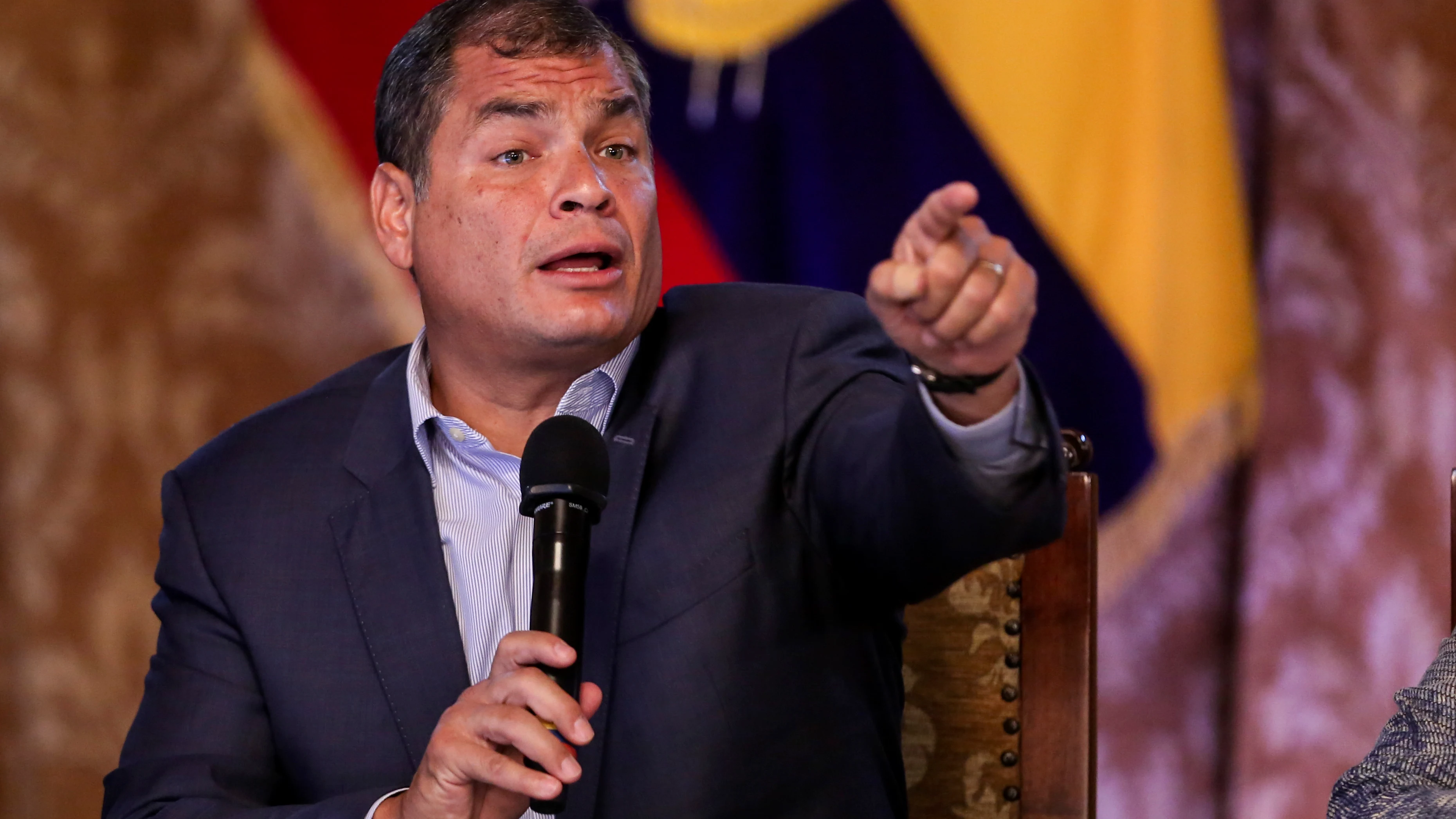 El presidente de Ecuador, Rafael Correa