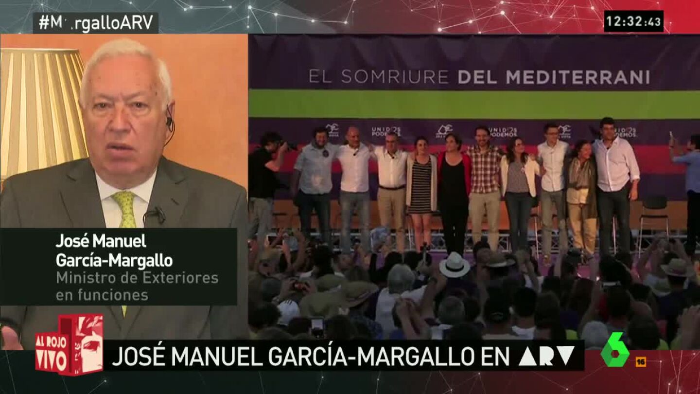 Jos&eacute; Manuel Garc&iacute;a-Margallo, en Al Rojo Vivo