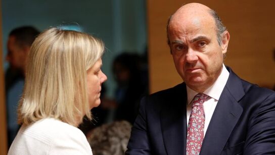 El ministro de Econom&iacute;a en funciones, Luis de Guindos