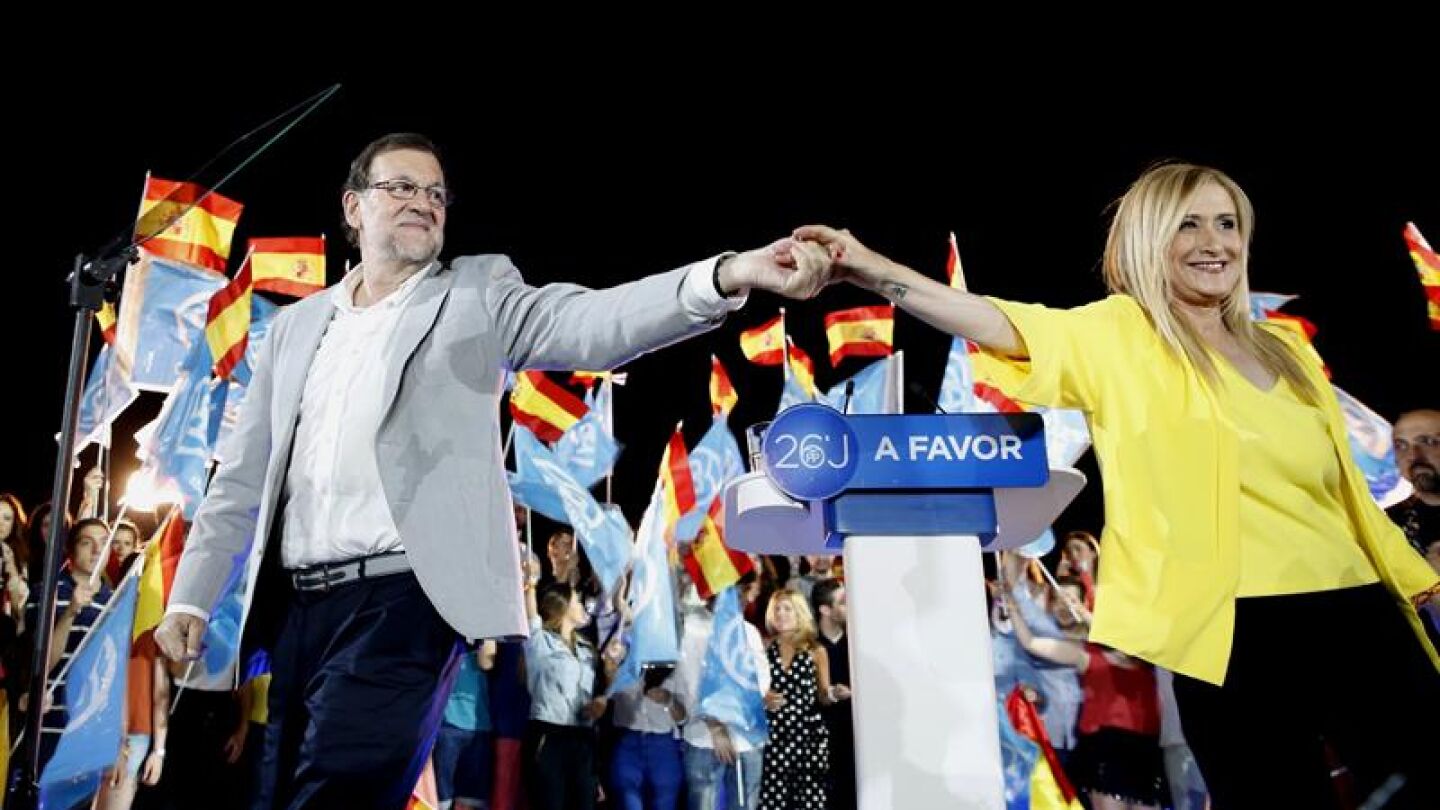 Mariano Rajoy en el cierre de campa&ntilde;a en el PP
