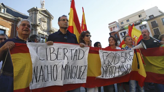 Protesta para liberar a Nacho Mínguez Protesta para liberar a Nacho Mínguez