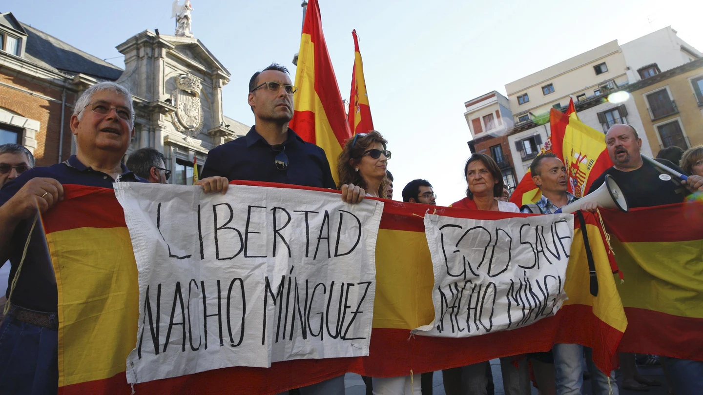 Protesta para liberar a Nacho Mínguez Protesta para liberar a Nacho Mínguez