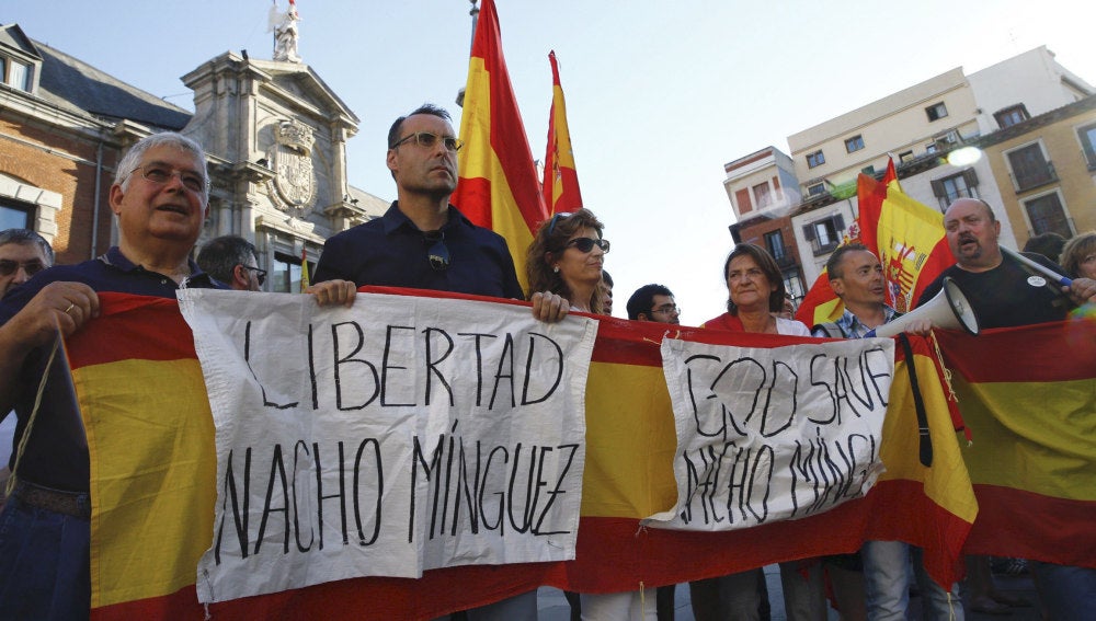 Protesta para liberar a Nacho Mínguez