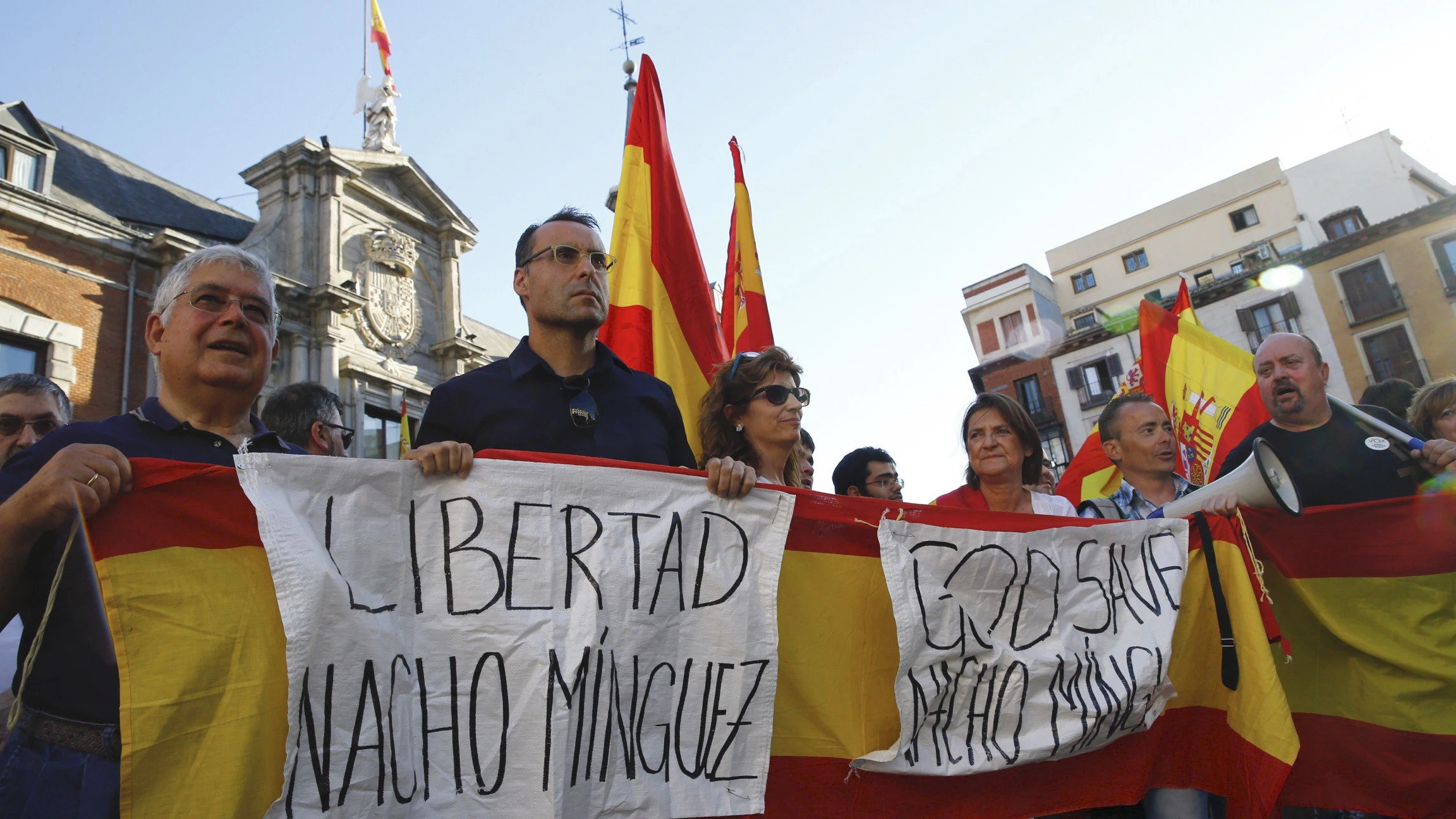 Protesta para liberar a Nacho Mínguez