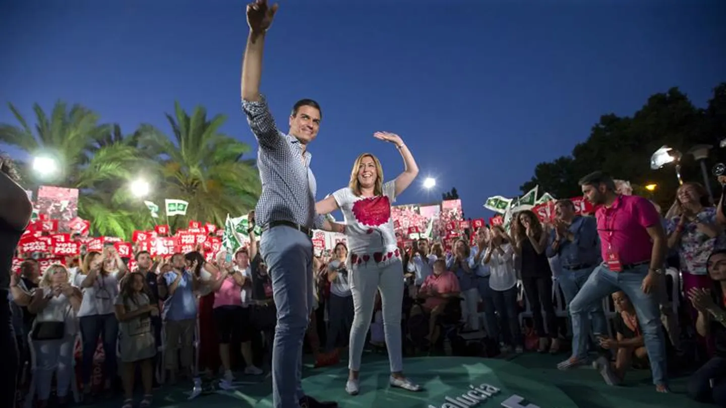 Sánchez y Díaz cierran la campaña del PSOE en Andalucía Sánchez y Díaz cierran la campaña del PSOE en Andalucía