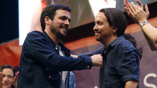 Los candidatos de Unidos Podemos, Alberto Garzón (i) y Pablo Iglesias Los candidatos de Unidos Podemos, Alberto Garzón (i) y Pablo Iglesias