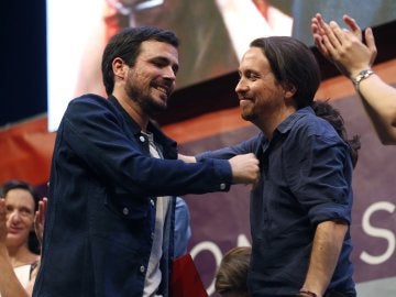 Los candidatos de Unidos Podemos, Alberto Garzón (i) y Pablo Iglesias Los candidatos de Unidos Podemos, Alberto Garzón (i) y Pablo Iglesias