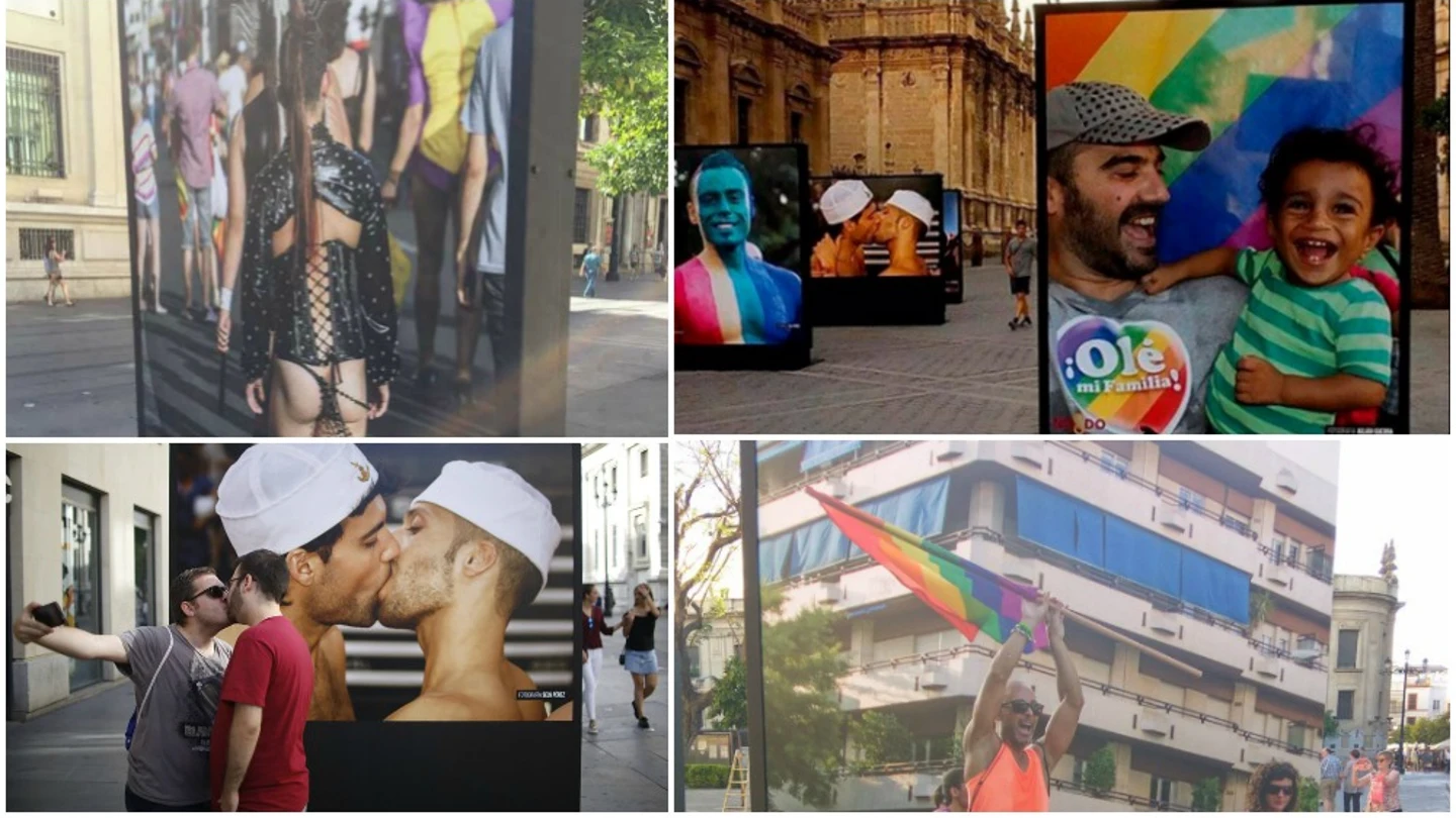 El Gobierno socialista de Sevilla no retirará de la calle la polémica exposición de fotografías del 'Orgullo Gay' El Gobierno socialista de Sevilla no retirará de la calle la polémica exposición de fotografías del 'Orgullo Gay'