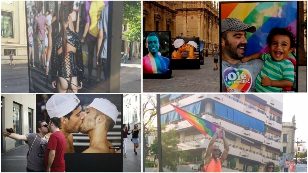 El Gobierno socialista de Sevilla no retirará de la calle la polémica exposición de fotografías del 'Orgullo Gay'