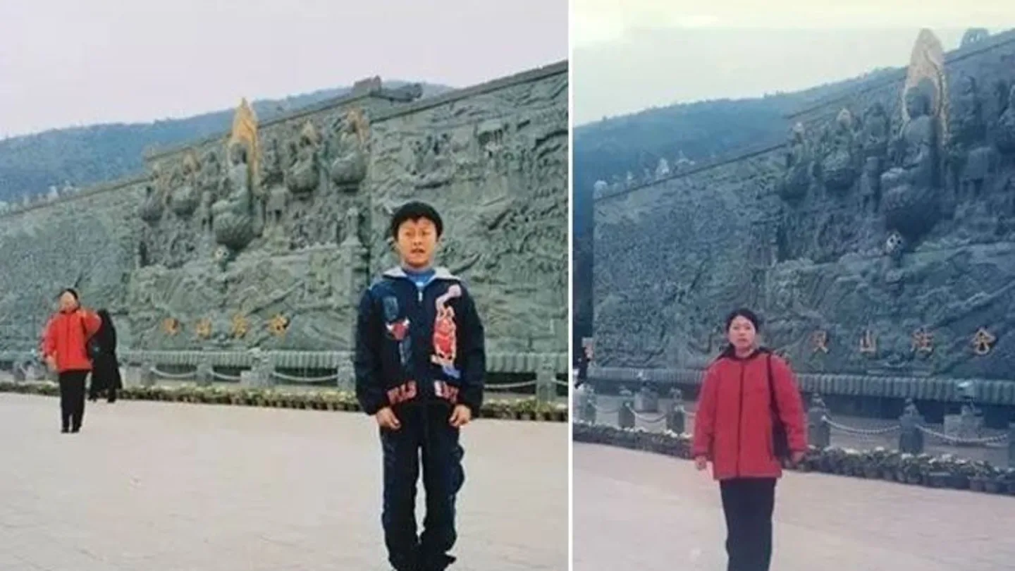 Un joven descubre a su suegra en una imagen de su infancia Un joven descubre a su suegra en una imagen de su infancia