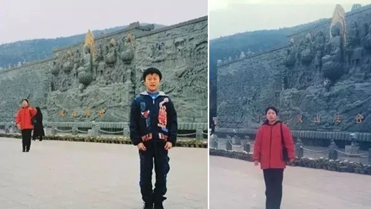 Un joven descubre a su suegra en una imagen de su infancia Un joven descubre a su suegra en una imagen de su infancia