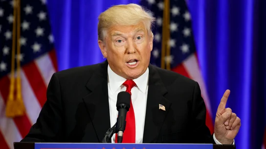 El candidato republicano Donald Trump durante un discurso en Nueva York El candidato republicano Donald Trump durante un discurso en Nueva York