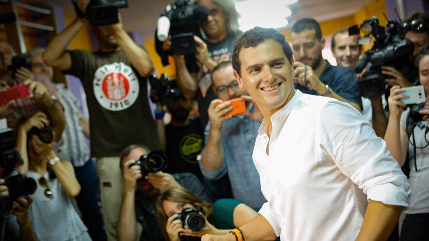 Albert Rivera antes de votar Albert Rivera antes de votar