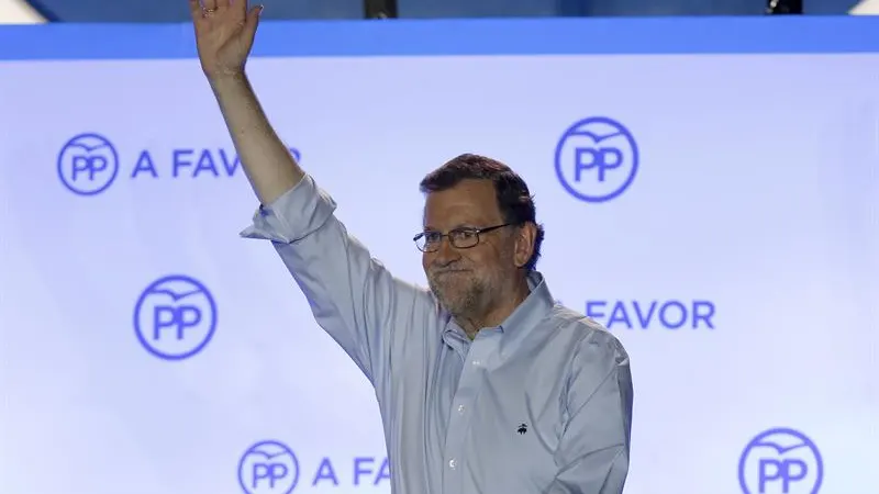 El presidente del Gobierno en funciones y líder del PP, Mariano Rajoy