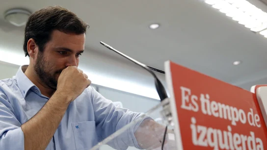 El coordinador federal de IU, Alberto Garzón El coordinador federal de IU, Alberto Garzón