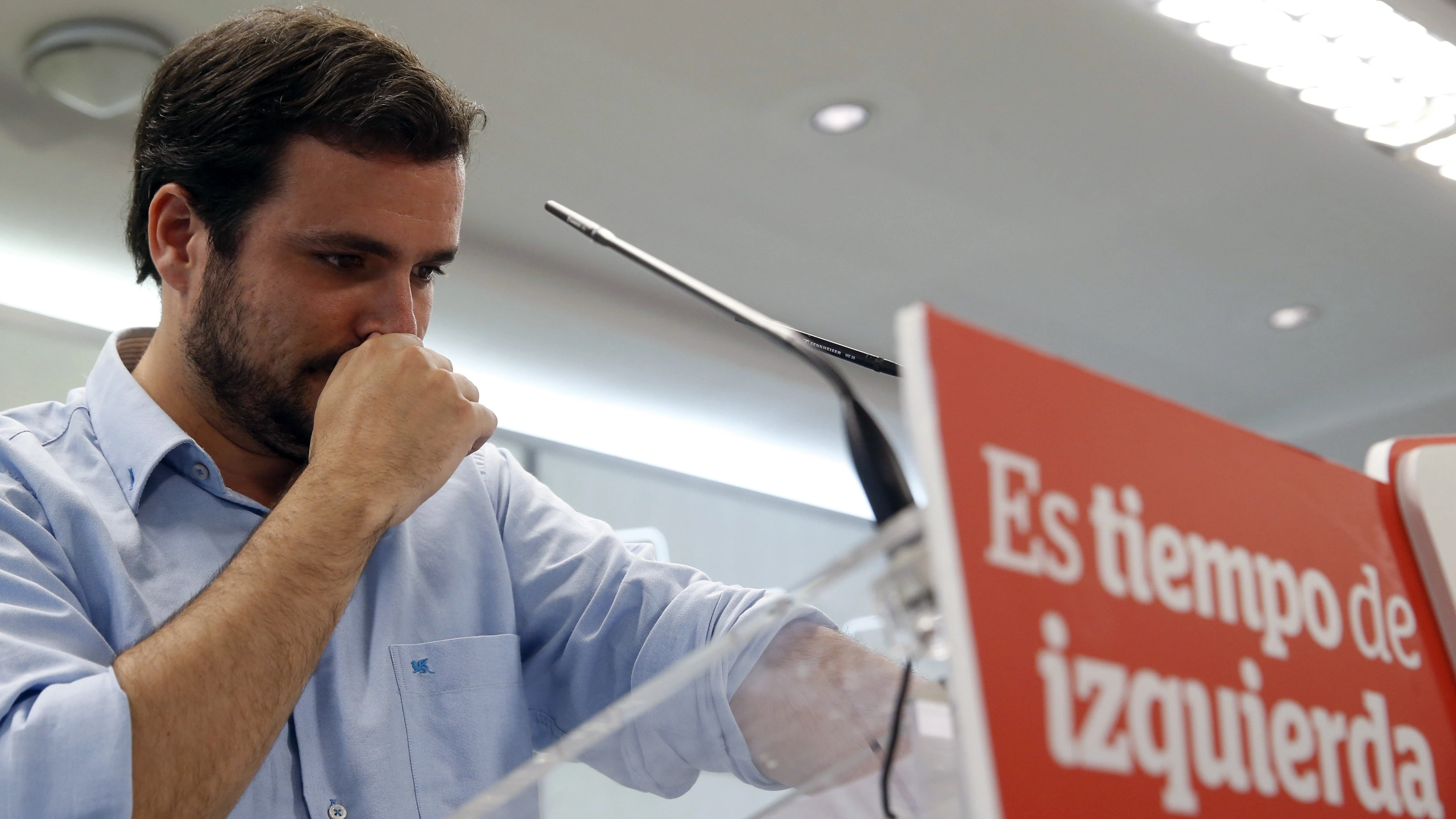 El coordinador federal de IU, Alberto Garzón