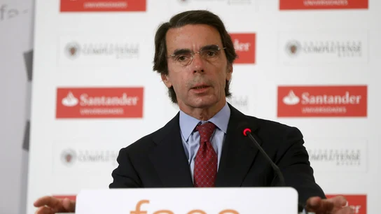 José María Aznar, durante un acto de FAES José María Aznar, durante un acto de FAES