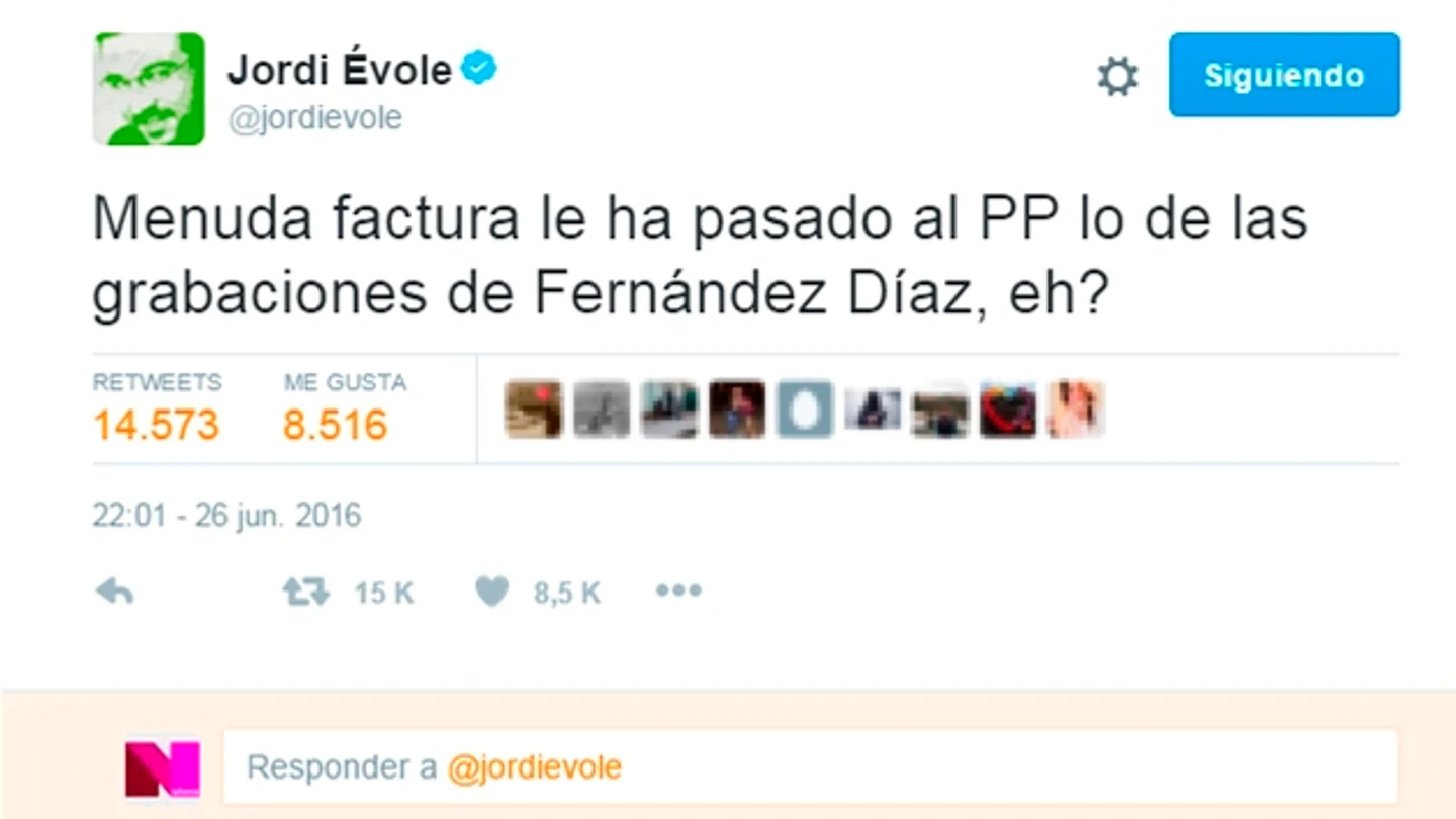 Tuit de Jordi Évole tras las elecciones del 26J Tuit de Jordi Évole tras las elecciones del 26J