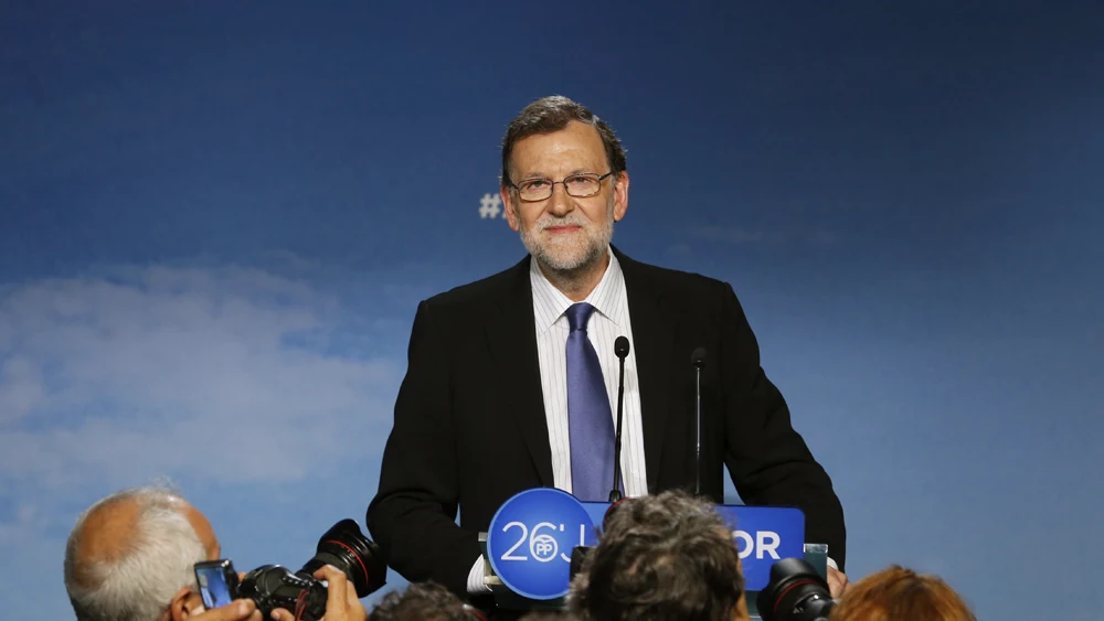 Mariano Rajoy en rueda de prensa